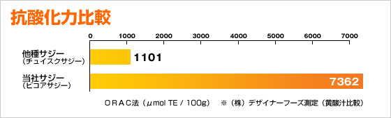 サジーの抗酸化力比較