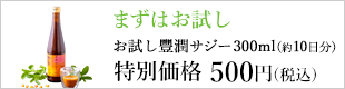 まずはお試しから。お試し豊潤サジーはこちら