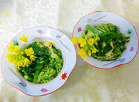 菜の花のサジーマヨ和え