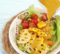 寒さに弱い方にオススメ!根菜とサジーのサラダ